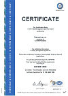 VISCUMA s.r.o. Certifikát En ISO 9001:2009